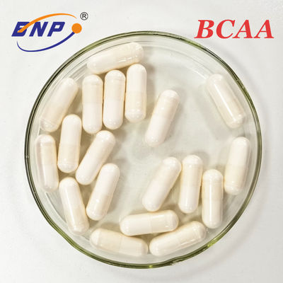 Le supplément BCAA de Vegan s'est embranché la capsule à chaînes d'acide aminé