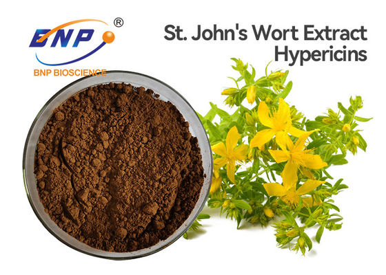Brown saupoudrent l'extrait P.E. Hypericin du moût de St John 0,3% Hypericum Perforatum